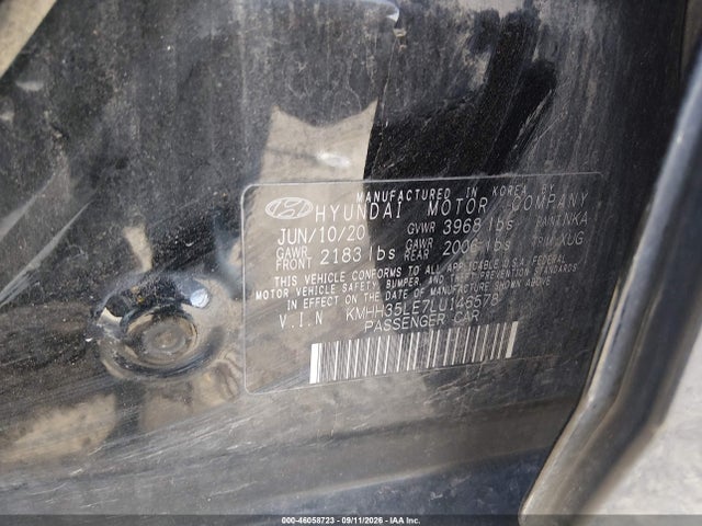Продажа на аукционе авто 2020 Hyundai Elantra Gt, vin: KMHH35LE7LU146578, номер лота: 46058723