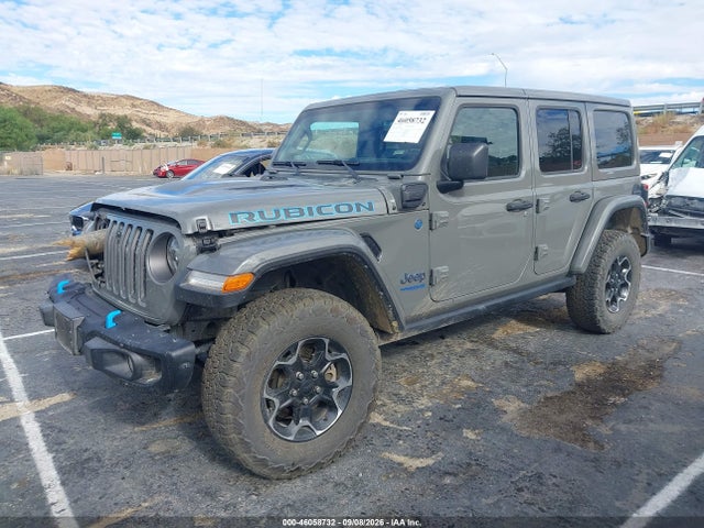 2021 Jeep Wrangler 4xe Unlimited Rubicon 4x4 მანქანა იყიდება აუქციონზე, vin: 1C4JJXR61MW758367, აუქციონის ნომერი: 46058732