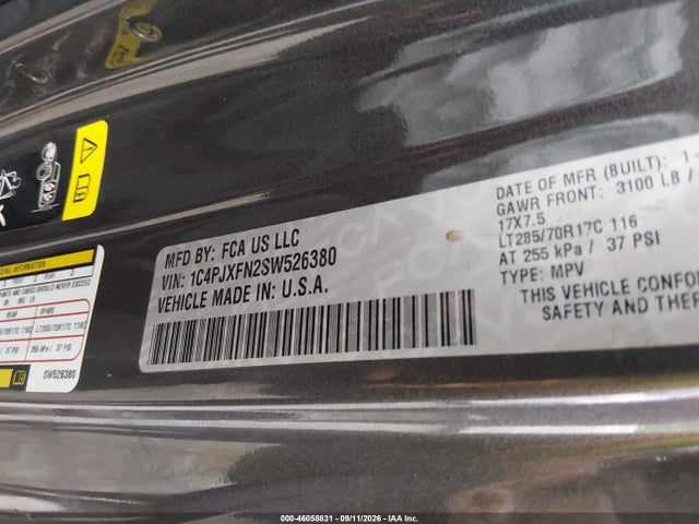 46058831 :رقم المزاد ، 1C4PJXFN2SW526380 vin ، 2025 Jeep Wrangler 4-door Rubicon 4x4 مزاد بيع