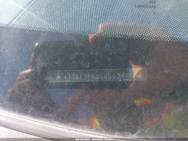 Toyota CAMRY SE 2016 4T1BF1FK2GU503176 Image 9