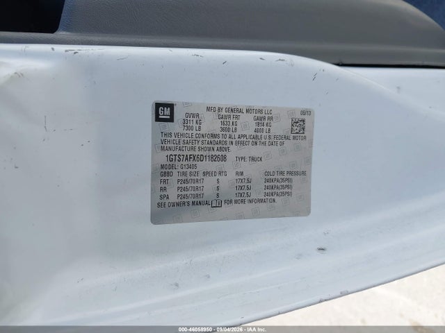 Aukcja sprzedaży 2013 Gmc Savana 1500 Work Van, vin: 1GTS7AFX6D1182608, numer aukcji: 46058950