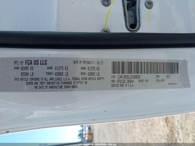 Продаж на аукціоні авто 2018 Jeep Cherokee Latitude 4x4, vin: 1C4PJMCB2JD528665, номер лоту: 46059088
