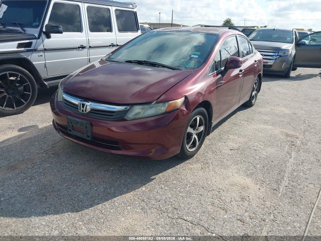 2012 Honda Civic Lx მანქანა იყიდება აუქციონზე, vin: 2HGFB2F52CH544973, აუქციონის ნომერი: 46059182