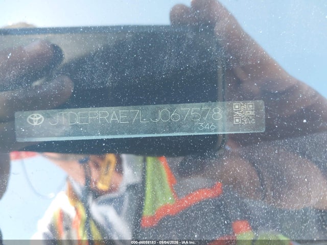 46059183 :رقم المزاد ، JTDEPRAE7LJ067578 vin ، 2020 Toyota Corolla Le مزاد بيع