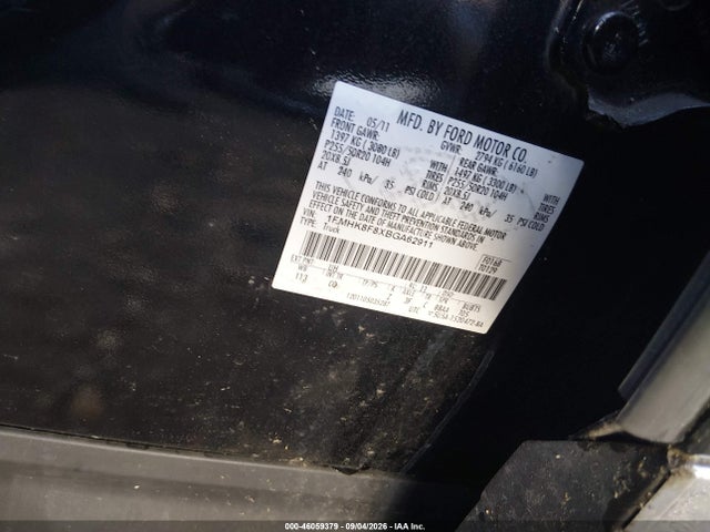 46059379 :رقم المزاد ، 1FMHK8F8XBGA62911 vin ، 2011 Ford Explorer Limited مزاد بيع