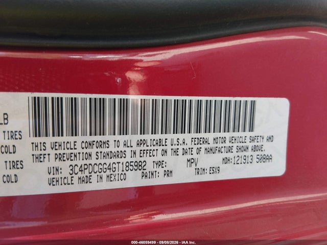 Продаж на аукціоні авто 2016 Dodge Journey Crossroad, vin: 3C4PDCGG4GT185982, номер лоту: 46059499