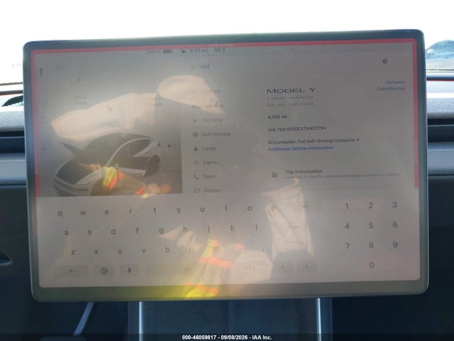 7SAYGDEEXTA437794 Tesla Model Y All-wheel Drive/long Range Launch Series/premium All-wheel Drive