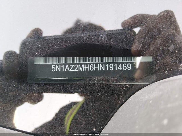 46059864 :رقم المزاد ، 5N1AZ2MH6HN191469 vin ، 2017 Nissan Murano Sl مزاد بيع