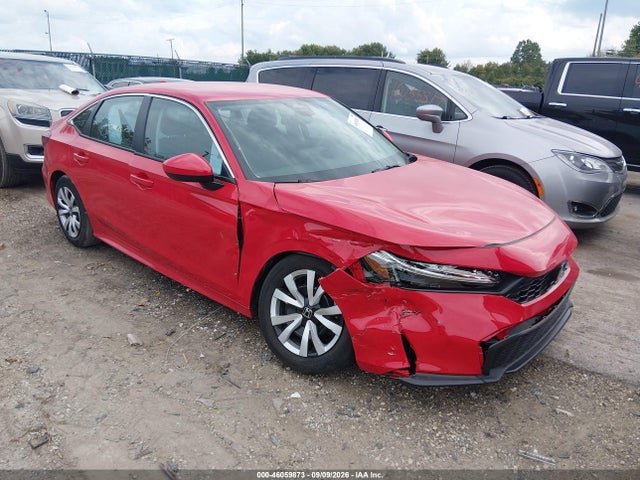 2025 Honda Civic Lx მანქანა იყიდება აუქციონზე, vin: 2HGFE2F20SH519551, აუქციონის ნომერი: 46059873