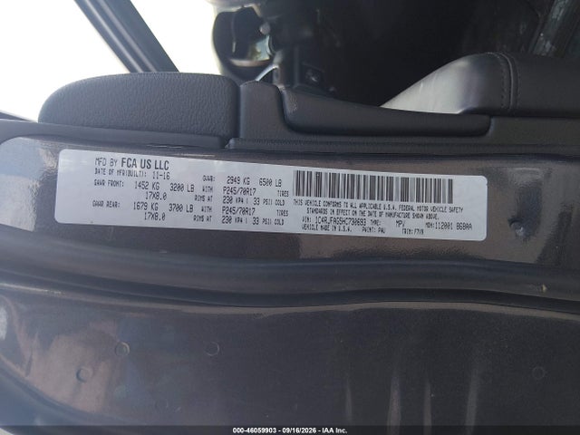 Продажа на аукционе авто 2017 Jeep Grand Cherokee Laredo 4x4, vin: 1C4RJFAG5HC730693, номер лота: 46059903
