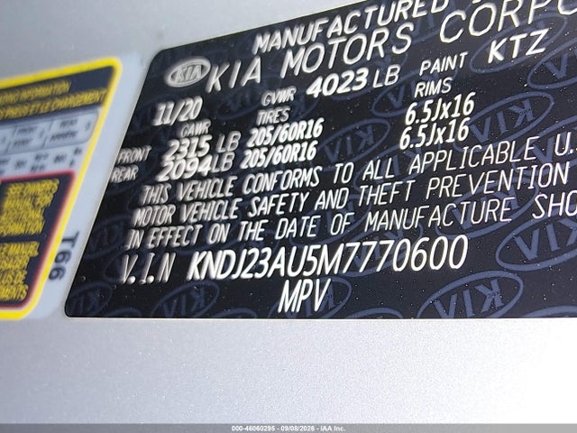 KNDJ23AU5M7770600 KIA SOUL S