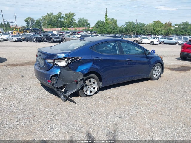 2016 Hyundai Elantra Se მანქანა იყიდება აუქციონზე, vin: 5NPDH4AE5GH668157, აუქციონის ნომერი: 46060616