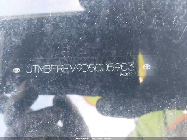 2013 Toyota Rav4 Le მანქანა იყიდება აუქციონზე, vin: JTMBFREV9D5005903, აუქციონის ნომერი: 46060694