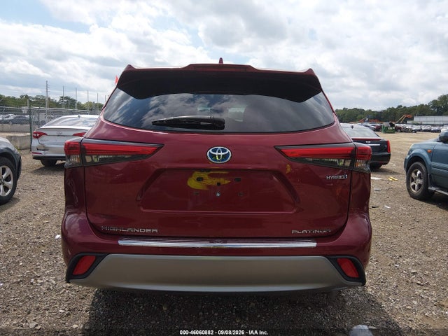 Aukcja sprzedaży 2022 Toyota Highlander Hybrid Platinum, vin: 5TDEBRCH6NS085047, numer aukcji: 46060882