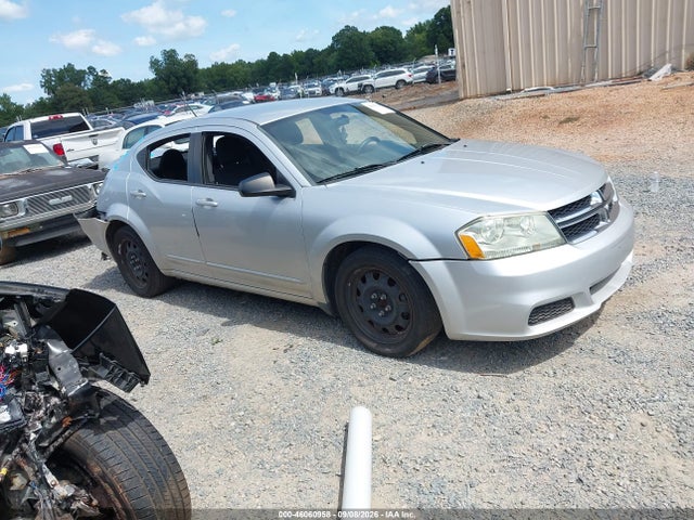 2012 Dodge Avenger Se მანქანა იყიდება აუქციონზე, vin: 1C3CDZAG3CN264326, აუქციონის ნომერი: 46060958