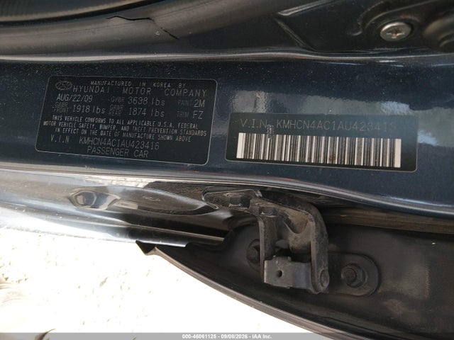 Продаж на аукціоні авто 2010 Hyundai Accent Gls, vin: KMHCN4AC1AU423416, номер лоту: 46061125