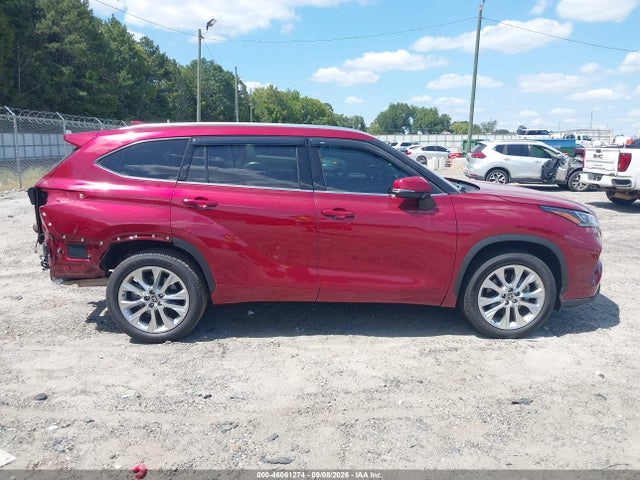 2023 Toyota Highlander Limited მანქანა იყიდება აუქციონზე, vin: 5TDKDRAH0PS016907, აუქციონის ნომერი: 46061274