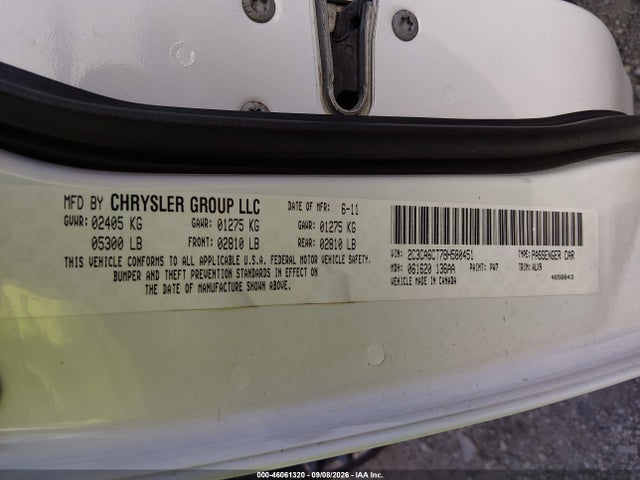 Aukcja sprzedaży 2011 Chrysler 300c, vin: 2C3CA6CT7BH580451, numer aukcji: 46061320