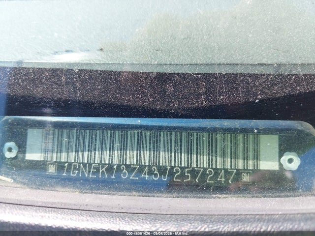 Aukcja sprzedaży 2003 Chevrolet Tahoe Lt, vin: 1GNEK13Z43J257247, numer aukcji: 46061426