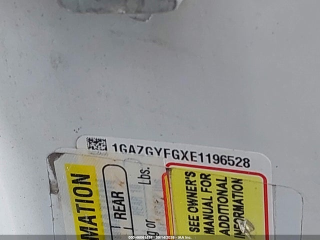 46061438 :رقم المزاد ، 1GAZGYFGXE1196528 vin ، 2014 Chevrolet Express 3500 Lt مزاد بيع