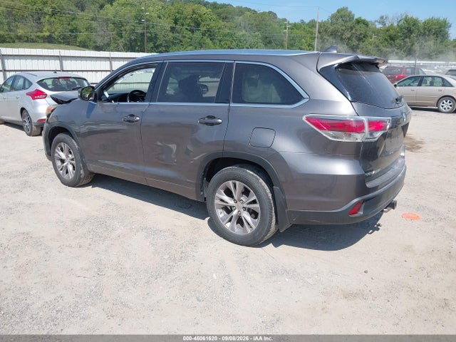2015 Toyota Highlander Xle V6 მანქანა იყიდება აუქციონზე, vin: 5TDJKRFH2FS169863, აუქციონის ნომერი: 46061620
