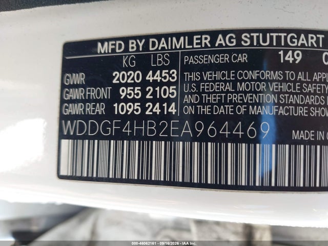 Продаж на аукціоні авто 2014 Mercedes-benz C 250 Sport, vin: WDDGF4HB2EA964469, номер лоту: 46062161