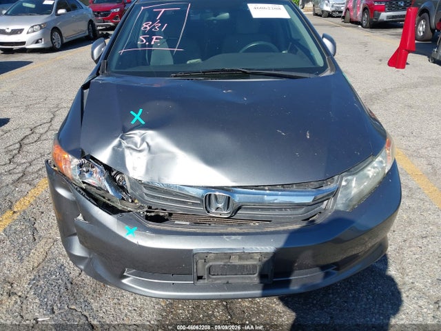 46062208 :رقم المزاد ، 2HGFB2F52CH313331 vin ، 2012 Honda Civic Lx مزاد بيع