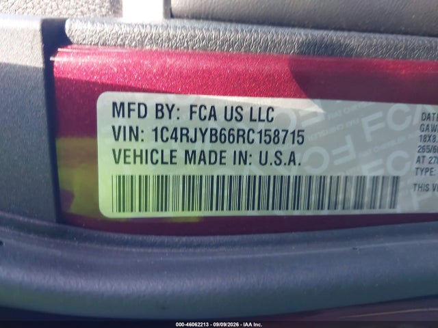 Продаж на аукціоні авто 2024 Jeep Grand Cherokee 4xe, vin: 1C4RJYB66RC158715, номер лоту: 46062213