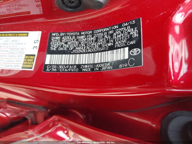 Продаж на аукціоні авто 2013 Toyota Prius V Three, vin: JTDZN3EUXD3255412, номер лоту: 46062412