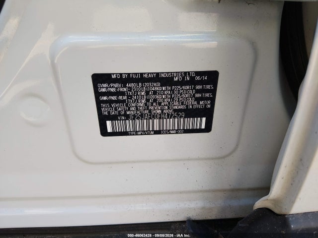 Aukcja sprzedaży 2015 Subaru Forester 2.5i Premium, vin: JF2SJAFC0FH472529, numer aukcji: 46062428