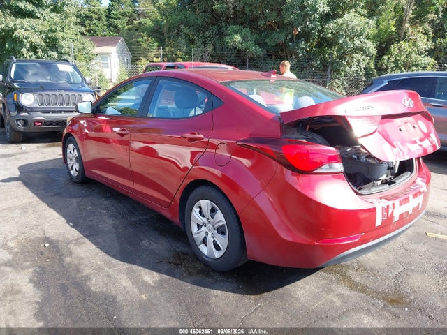 2016 Hyundai Elantra Se მანქანა იყიდება აუქციონზე, vin: 5NPDH4AE0GH704580, აუქციონის ნომერი: 46062451