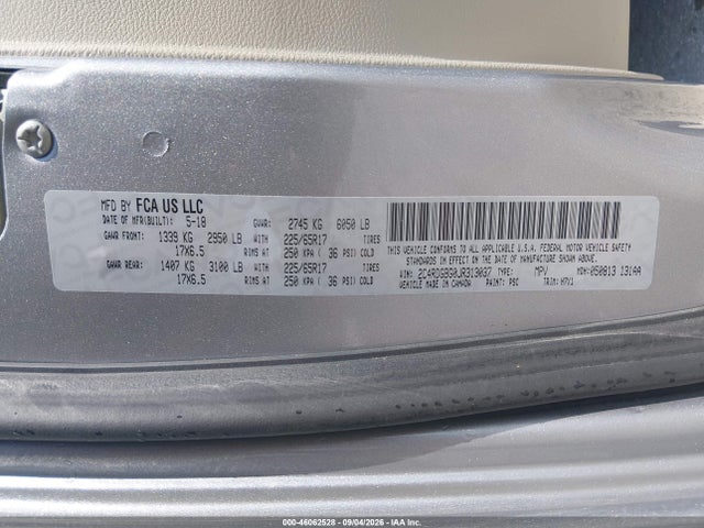 Продаж на аукціоні авто 2018 Dodge Grand Caravan Se, vin: 2C4RDGBG0JR313037, номер лоту: 46062528