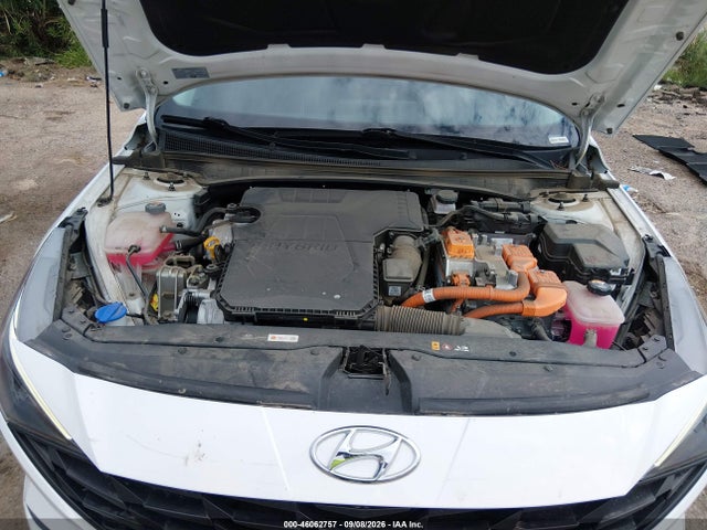 KMHLM4AJXPU059376 Hyundai Elantra Hybrid Blue