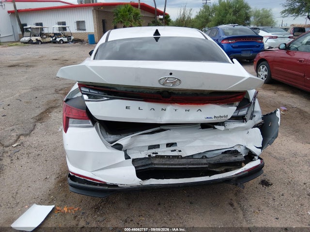 KMHLM4AJXPU059376 Hyundai Elantra Hybrid Blue