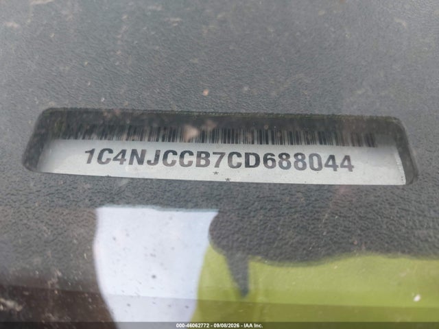 Aukcja sprzedaży 2012 Jeep Compass Limited, vin: 1C4NJCCB7CD688044, numer aukcji: 46062772