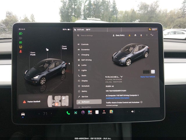 Aukcja sprzedaży 2024 Tesla Model Y Long Range Dual Motor All-wheel Drive, vin: 7SAYGDEE6RF074261, numer aukcji: 46062944