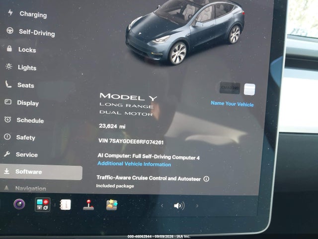 Aukcja sprzedaży 2024 Tesla Model Y Long Range Dual Motor All-wheel Drive, vin: 7SAYGDEE6RF074261, numer aukcji: 46062944