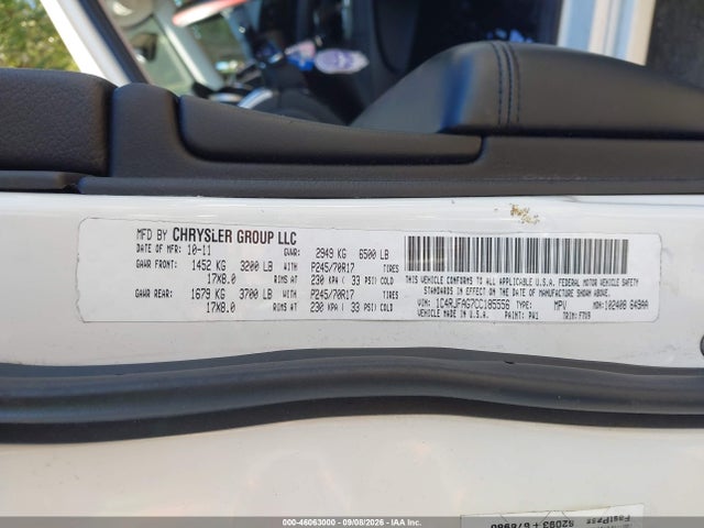 2012 Jeep Grand Cherokee Laredo მანქანა იყიდება აუქციონზე, vin: 1C4RJFAG7CC185556, აუქციონის ნომერი: 46063000