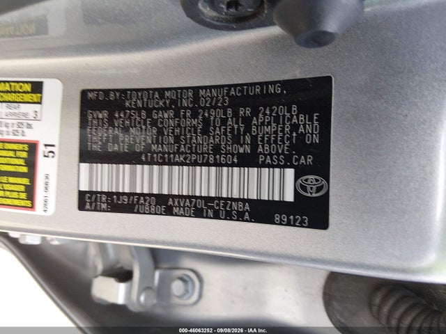 Toyota CAMRY LE 2023 4T1C11AK2PU781604 Image 9