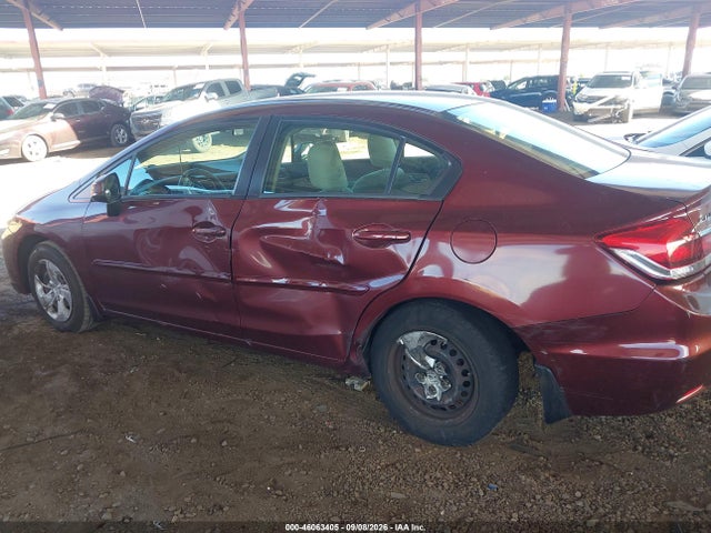 2013 Honda Civic Lx მანქანა იყიდება აუქციონზე, vin: 2HGFB2F52DH503891, აუქციონის ნომერი: 46063405