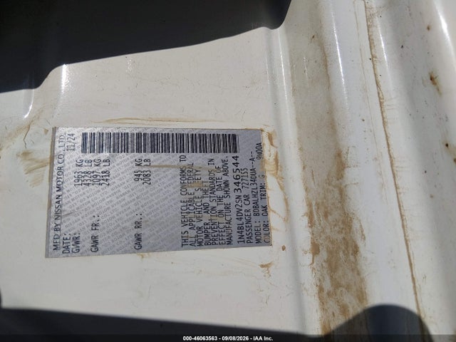 Nissan Altima Sv Fwd 2025 1N4BL4DV2SN346544 Image 9