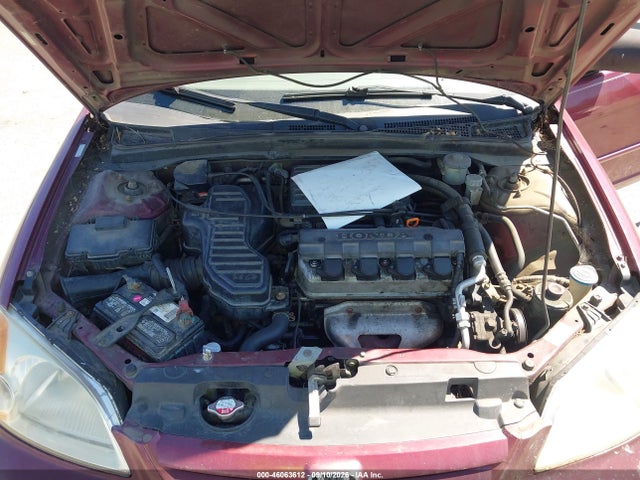 46063612 :رقم المزاد ، 1HGES15542L076396 vin ، 2002 Honda Civic Lx مزاد بيع