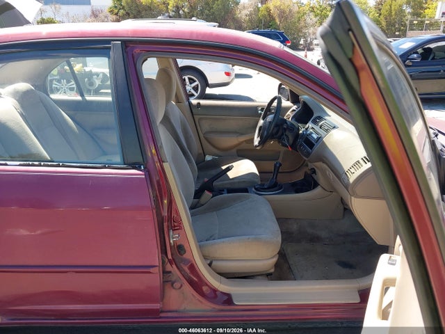 46063612 :رقم المزاد ، 1HGES15542L076396 vin ، 2002 Honda Civic Lx مزاد بيع