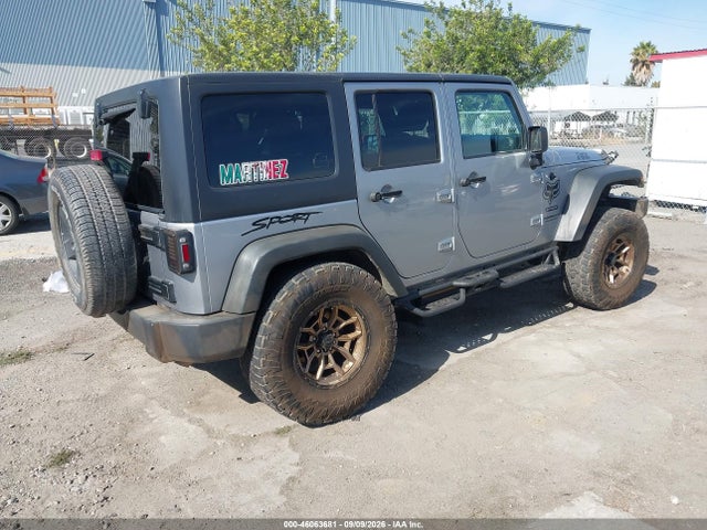 Aukcja sprzedaży 2017 Jeep Wrangler Unlimited Sport 4x4, vin: 1C4BJWDG8HL557183, numer aukcji: 46063681