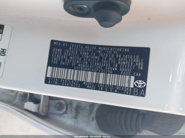 Toyota Corolla S Premium 2016 5YFBURHE4GP435296 Image 9