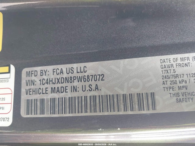 Jeep Wrangler 4-door Sport S 4x4 2023 1C4HJXDN8PW687072 Image 9