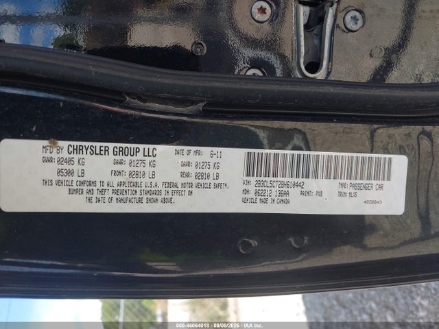 2011 Dodge Charger R/t მანქანა იყიდება აუქციონზე, vin: 2B3CL5CT2BH610442, აუქციონის ნომერი: 46064018
