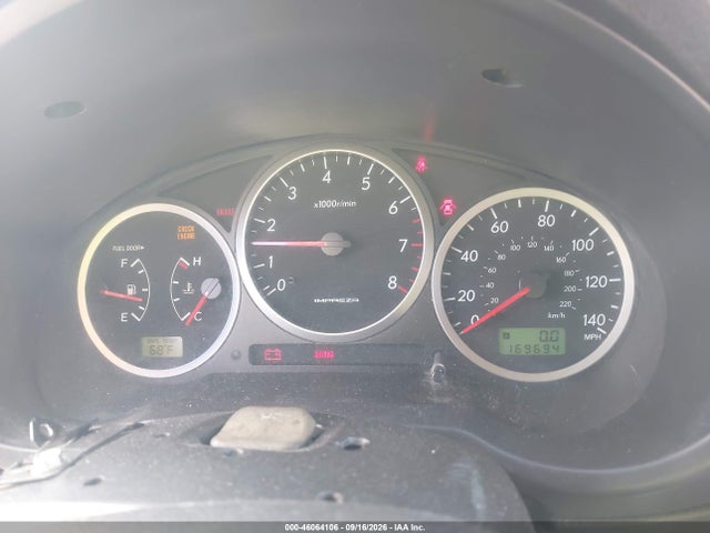 Aukcja sprzedaży 2005 Subaru Impreza Wrx, vin: JF1GD29695G507103, numer aukcji: 46064106