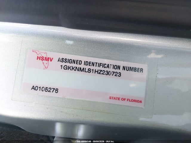 Продаж на аукціоні авто 2017 Gmc Acadia Slt-1, vin: 1GKKNMLS1HZ230723, номер лоту: 46064146