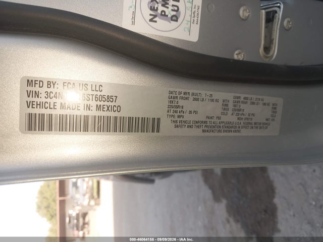 Продаж на аукціоні авто 2025 Jeep Compass Limited 4x4, vin: 3C4NJDCN6ST605857, номер лоту: 46064158